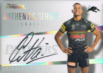 2021 NRL Traders - Authentic Series Signatures White #ASW11 Stephen Crichton Front